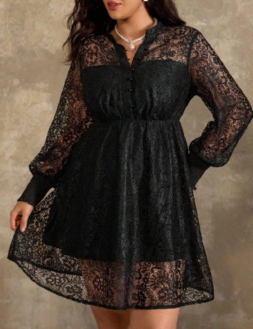 Rochie scurta SHEIN CURVE, negru