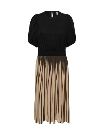 Rochie medie Culture, negru/crem