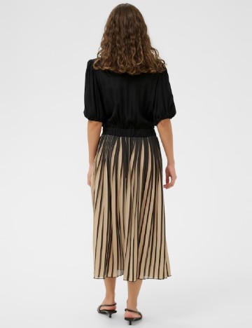 Rochie medie Culture, negru/crem