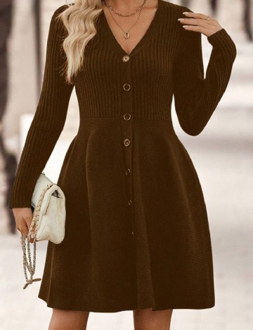 Rochie scurta SHEIN, kaki