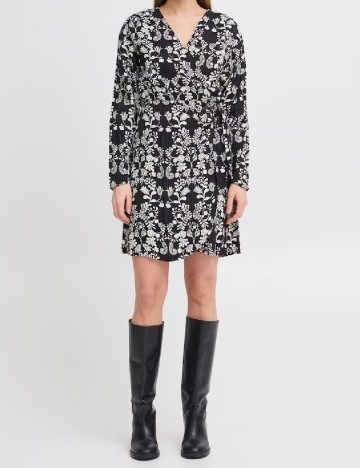 
						Rochie scurta Ichi, negru