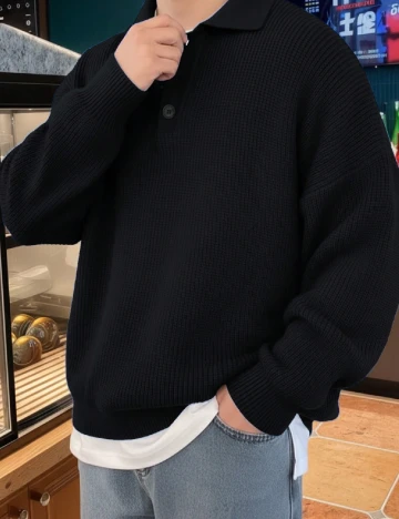 Pulover SHEIN, negru