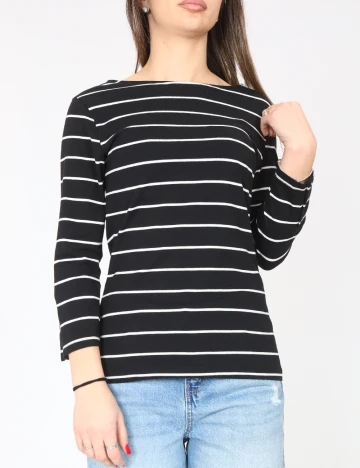 Bluza C&A, negru/alb