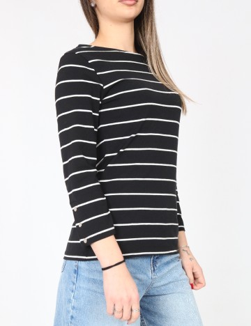 Bluza C&A, negru/alb