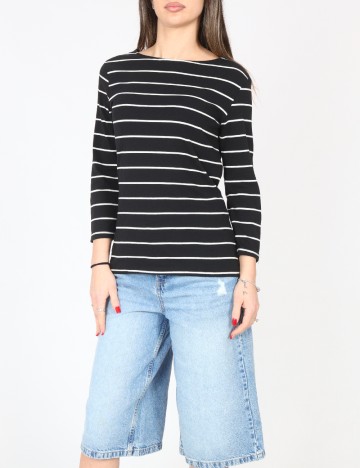 Bluza C&A, negru/alb