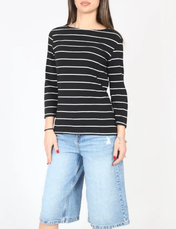 Bluza C&A, negru/alb