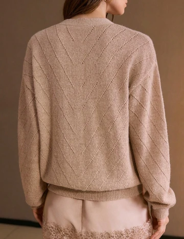 Cardigan MOTF, maro deschis