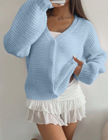 Cardigan SHEIN, albastru