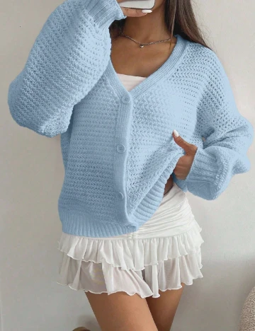 Cardigan SHEIN, albastru