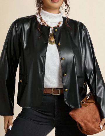 Jacheta SHEIN CURVE, negru