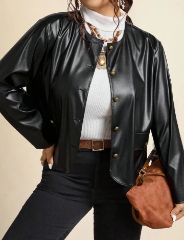 Jacheta SHEIN CURVE, negru