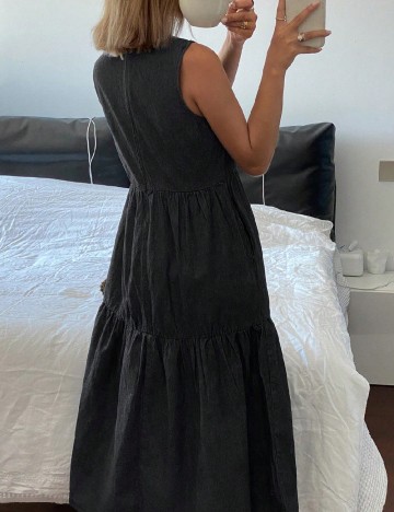 Rochie lunga Dazy, negru