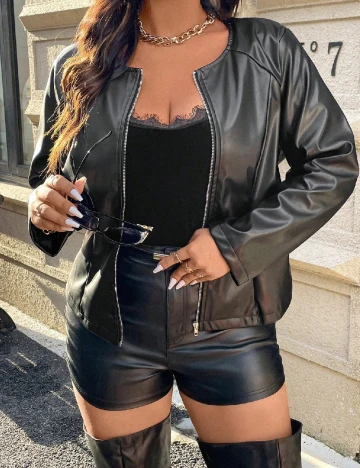 Jacheta SHEIN CURVE, negru