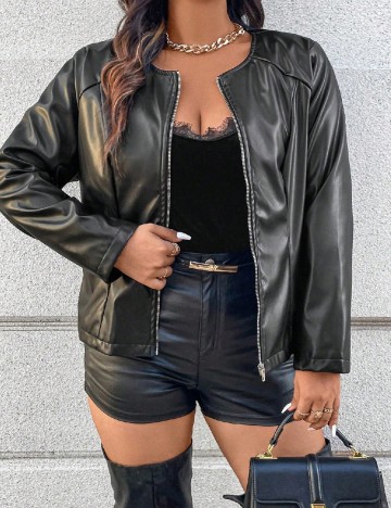 Jacheta SHEIN CURVE, negru