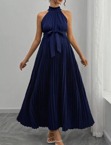 Rochie lunga SHEIN Maternity, bleumarin