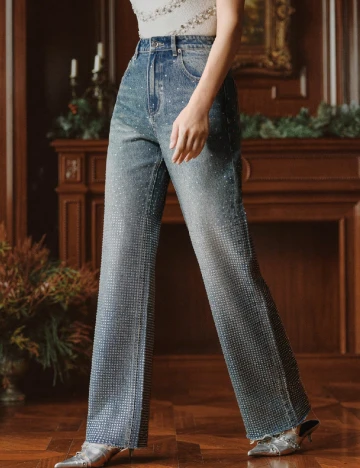 Blugi Anewsta, albastru