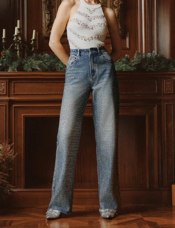 Blugi Anewsta, albastru