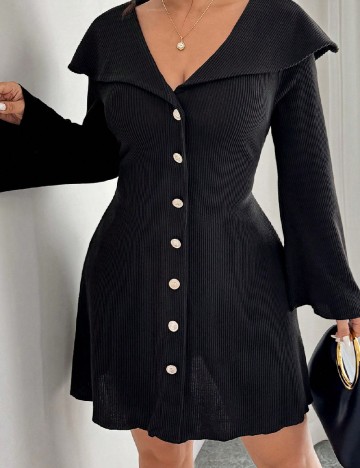 Rochie scurta SHEIN CURVE, negru