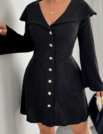 Rochie scurta SHEIN CURVE, negru