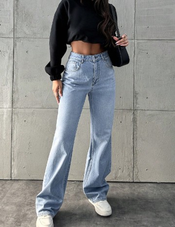 
						Blugi SHEIN, albastru