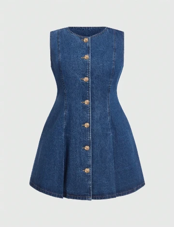 Rochie scurta SHEIN CURVE, albastru