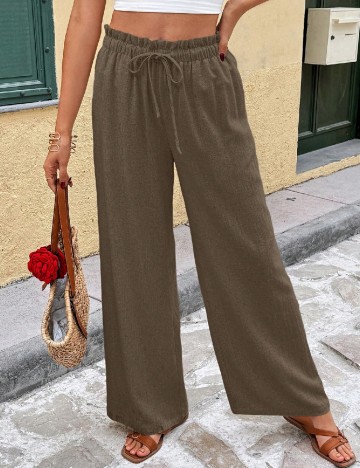 Pantaloni SHEIN, maro