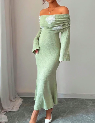 Rochie lunga SHEIN, verde
