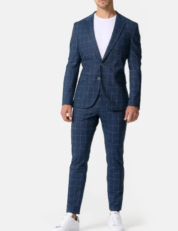 Pantaloni Jeff Urban Tailoring, bleumarin