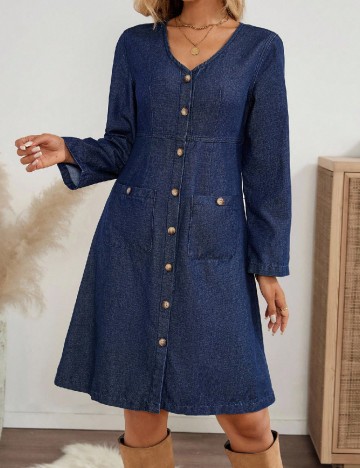 Rochie scurta SHEIN, bleumarin