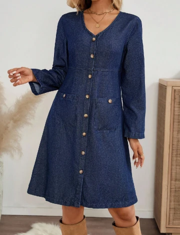 Rochie scurta SHEIN, bleumarin