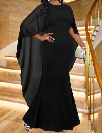 Rochie lunga SHEIN CURVE, negru