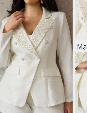 Compleu SHEIN CURVE, ecru