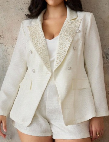 Compleu SHEIN CURVE, ecru