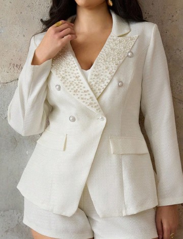 Compleu SHEIN CURVE, ecru