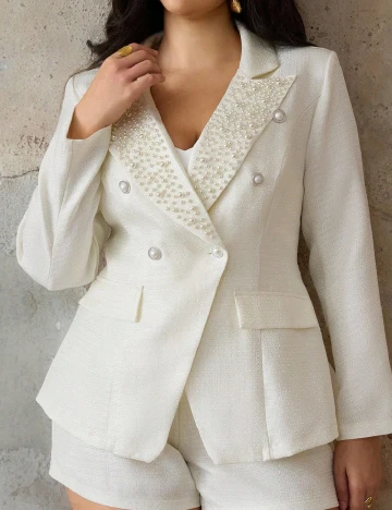 Compleu SHEIN CURVE, ecru