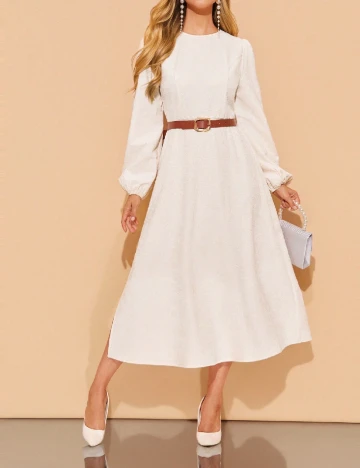 Rochie medie SHEIN, alb