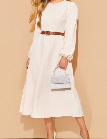 Rochie medie SHEIN, alb