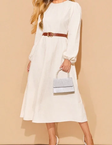 Rochie medie SHEIN, alb