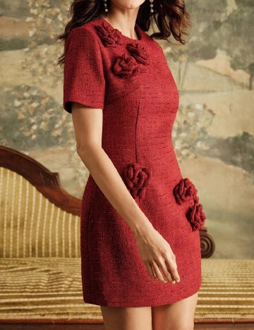 Rochie scurta Anewsta, rosu