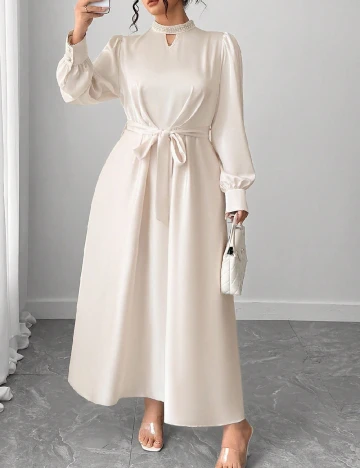 Rochie lunga SHEIN CURVE, ecru