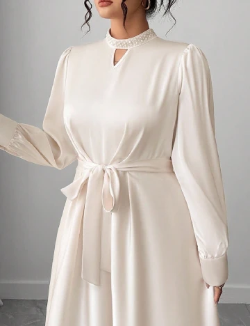 Rochie lunga SHEIN CURVE, ecru