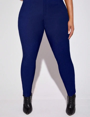 Pantaloni SHEIN CURVE, albastru