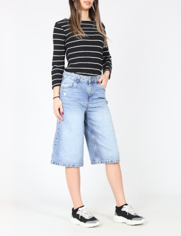 Pantaloni trei sferturi C&A, albastru