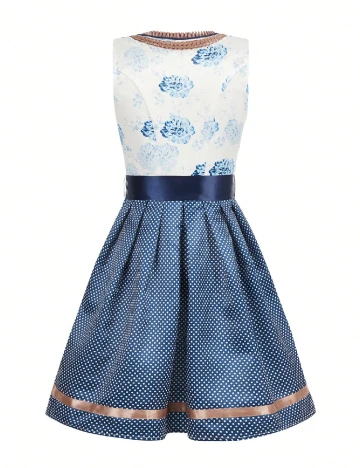 Rochie scurta SHEIN, alb/albastru