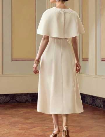 Rochie medie Zeylah, crem