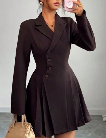 Rochie scurta SHEIN, maro