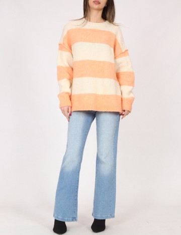 
						Pulover C&A, portocaliu/crem