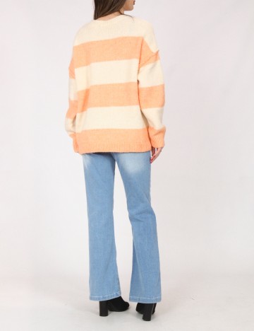 Pulover C&A, portocaliu/crem