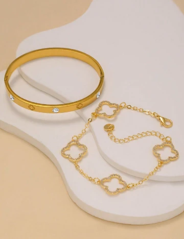 Set Bratari 2 bucati SHEIN, auriu