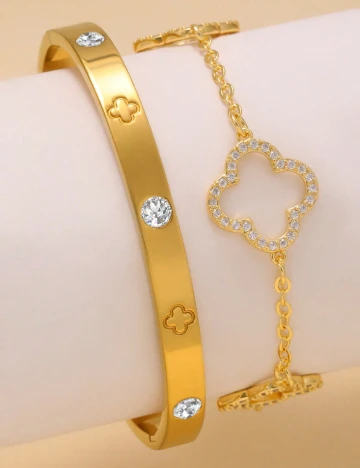 Set Bratari 2 bucati SHEIN, auriu